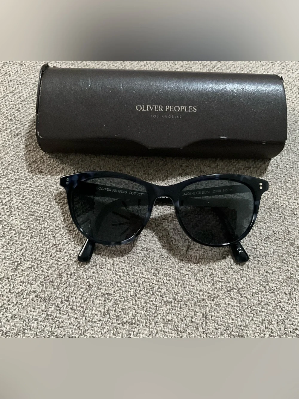 Oliver Peoples  Jardinette Sun Sunglasses  Blue Tortoiseshell